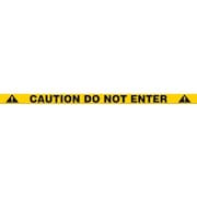 ACCUFORM Accuform Tough-Mark Heavy-Duty Message Strip, Caution Do Not Enter, 3inx48in PTP209